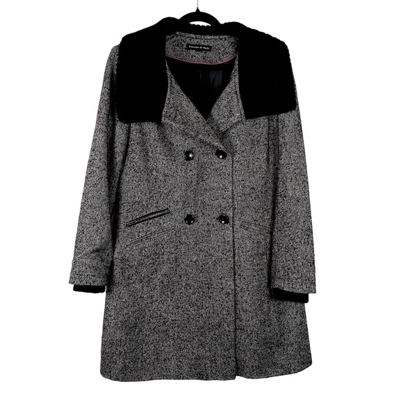 Preston & York Jackets & Blazers - Preston York Sz 14 Large Black Long Pea Coat Double Breasted Office Classic Chic